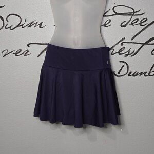 Navy Tennis Golf Pickleball Skirt Athletic Skort Built-in Shorts With Pockets, L